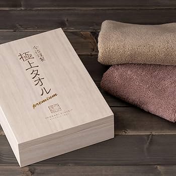 今治謹製　極上タオル premium　フェイスタオル　4枚 今治謹製 極上タオル superior 木箱入り フェイスタオル2枚